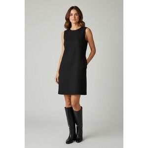 NEW Alfred Sung Black Jacquard Dress Size 8 Sleeveless Career Cocktail‎ LBD